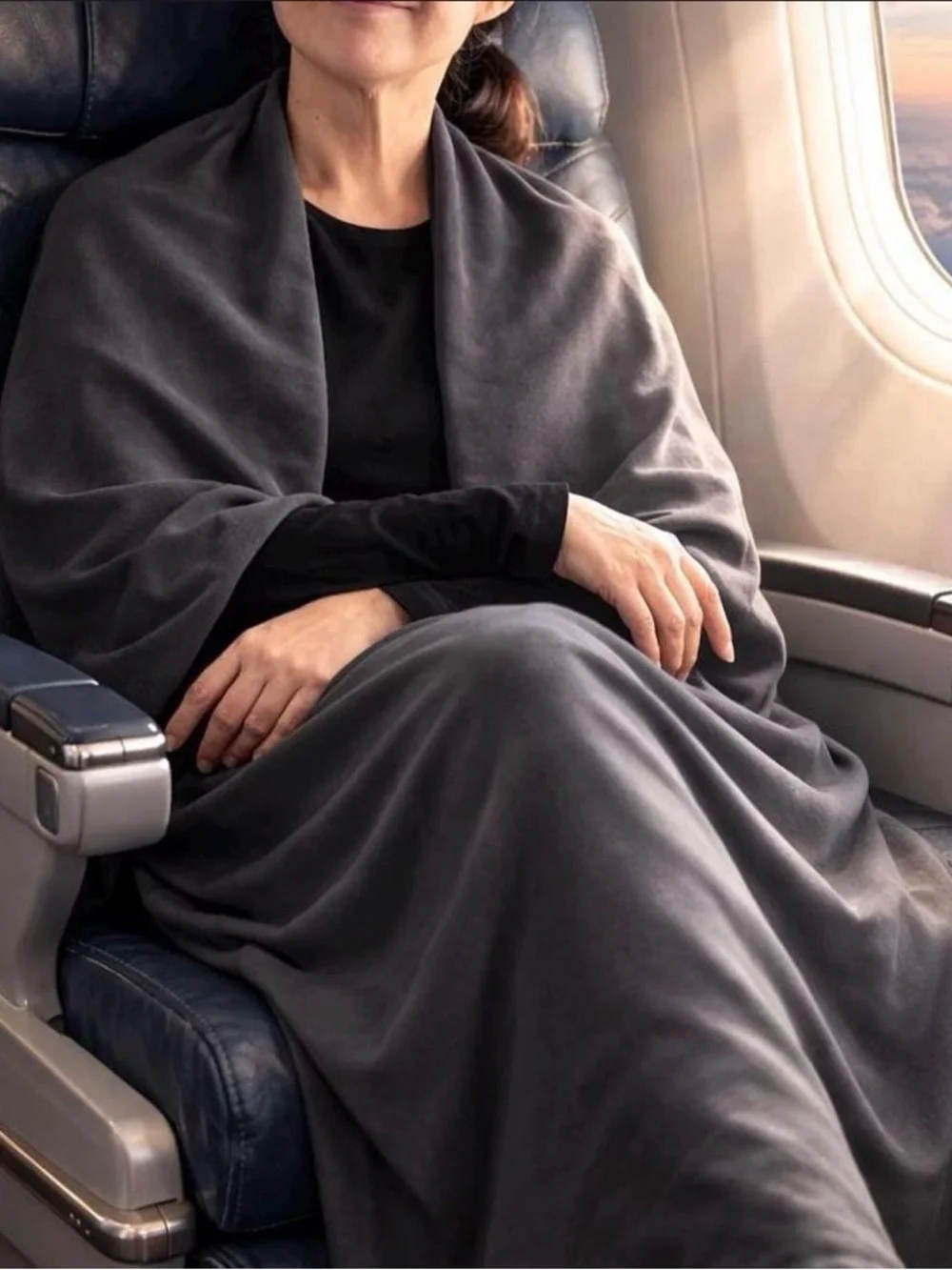 Travel Tube Blanket- Gray